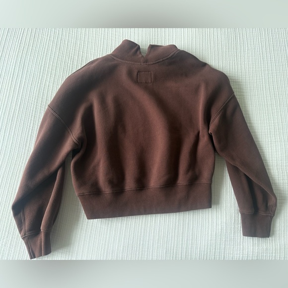 Abercrombie & Fitch Mockneck Brown Sweatshirt - Picture 2 of 3